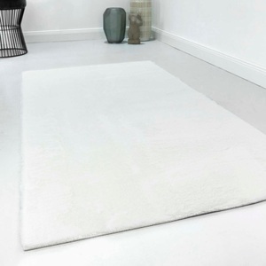 Homie Living, Homie Living Teppich »Villa Rosso«, rechteckig, 15 mm Höhe, Homie Living Teppich »Villa Rosso«, rechteckig, 15 mm Höhe, Kurzflor, Uni Farben, leicht glänzende Optik