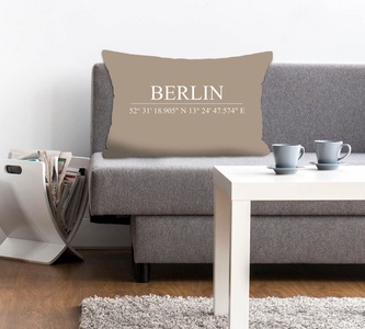 queence Dekokissen »Berlin«, (1 St.), mit Schriftzug