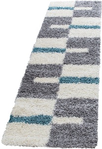 AYYILDIZ, Hochflor-Teppich, »Gala Shaggy 2505«, Ayyildiz, rechteckig, Höhe 30 mm, maschinell gewebt, Ayyildiz Teppiche Hochflor-Läufer »Gala Shaggy 2505«, rechteckig, 30 mm Höhe, 80cm x 250cm (BxL)