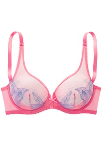LASCANA Bügel-BH »Gabriella«, mit hauchzarter Stickerei, transparente Unterwäsche