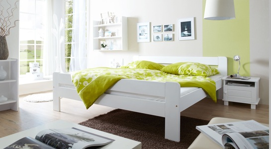 TICAA, Ticaa Bett »Bert« in diversen Breiten, Kiefer, Ticaa Massivholzbett »