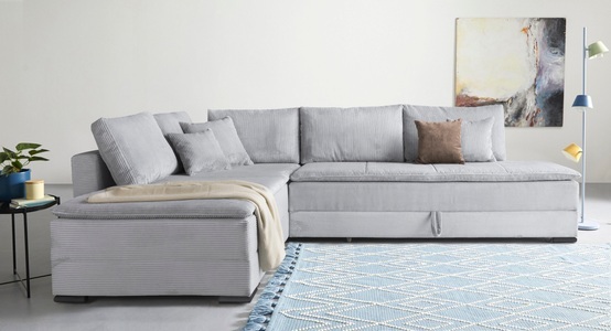 INOSIGN, INOSIGN Ecksofa »Night & Day L-Form mit Dauer-Schlaffunktion, Cord-Bezug!«, inklusive Bettfunktion und Bettkasten, GOODproduct Ecksofa »Night & Day L-Form mit Dauer-Schlaffunktion, Cord-Bezug!« inklusive Bettfunktion und Bettkasten