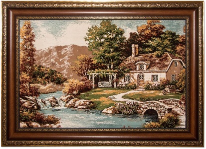 MorgenLand, morgenland Wandteppich »Bild-Teppich Figurativ 85 x 60 cm«, rechteckig, 0,6 mm Höhe, besonders weich durch Microfaser, morgenland Wandteppich »Bild-Teppich Figurativ 85 x 60 cm«, rechteckig, 6 mm Höhe, besonders weich durch Microfaser
