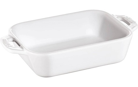 STAUB, Staub-Auflaufform 20 x 16 cm, Weiss, STAUB Auflaufform »20 x 16 cm« Keramik