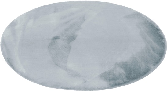 MY HOME, my home Hochflor-Teppich »Rabbit«, rund, 42 mm Höhe, besonders weich durch Microfaser, my home Fellteppich »Rabbit«, rund, 42 mm Höhe, runder Teppich, besonders weich dank Microfaser, flauschiges Kunstfell, Kaninchenfell-Haptik, fussbodenheizungsgeeignet, pflegeleicht, Teppiche für Wohnzimmer, Schlafzimmer & Esszimmer