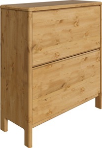 HOME AFFAIRE, Home affaire Schuhschrank »Livana«, aus Massivholz, Home affaire Schuhschrank »Luven« FSC® zertifiziertes Massivholz, mit 2 Klappen