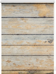 LICHTBLICK, Seitenzugrollo, Lichtblick, »Klemmfix Dekor Bretter Shabby«, Lichtschutz, Fixmass, ohne Bohren, LICHTBLICK ORIGINAL Seitenzugrollo »Klemmfix Motiv Bretter Shabby«, Lichtschutz, ohne Bohren, freihängend, bedruckt