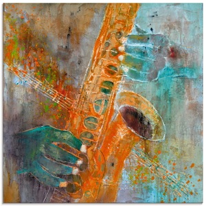 Artland Glasbild »Ein Saxofon«