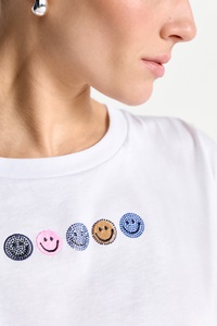 RICHROYAL T-Shirt mit Smileys Frontmotiv