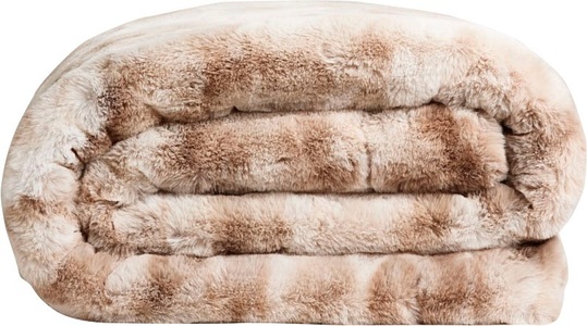 Star Home Textil, Wohndecke »Marmor«, Star Home Textil, Star Home Textil Wohndecke »Marmor« Kuscheldecke, Felloptik, Beige und Anthrazit, Pflegeleicht, Tierfrei