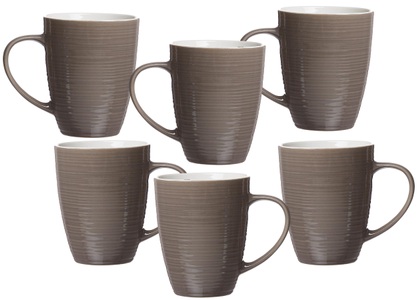 RITZENHOFF & BREKER, Ritzenhoff & Breker Becher ´´Suomi´´ (6-tlg.), Ritzenhoff & Breker, Küchenbedarf, Ritzenhoff & Breker Suomi Kaffeebecherset 6-teilig taupe, Produkte & Wohnen