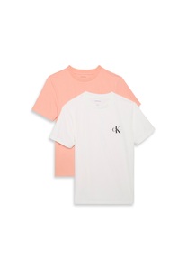 Calvin Klein Jeans T-Shirt »A- Logo CN 2 Pack Tee«, (Packung, 2er-Pack), Mit Rundhalsausschnitt