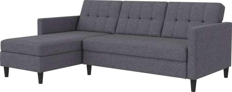 Dorel Home, Dorel Home Ecksofa »Hartford«, mit Bettfunktion und Stauraum, Recamiere beidseitig montierbar, Dorel Home Ecksofa »Hartford II« mit Bettfunktion und Stauraum, Recamiere beidseitig montierbar