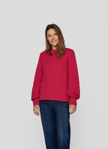 Rabe, Rabe Strickpullover, mit Ripp-Muster