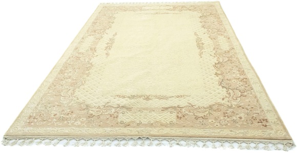MorgenLand, morgenland Teppich »Designer Teppich handgeknüpft grün«, rechteckig, 7 mm Höhe, morgenland Teppich »Designer Teppich handgeknüpft grün«, rechteckig, 7 mm Höhe