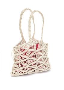 Lascana, LASCANA Shopper, Handtasche in Makramee Optik, LASCANA Shopper, in Häkel Optik, Strandtasche, Schultertasche