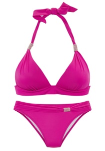 LASCANA Triangel-Bikini mit Details aus Zierperlen