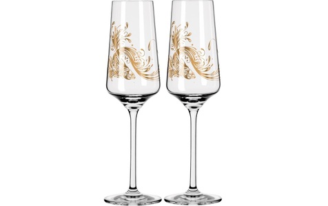 Ritzenhoff, Roséhauch Prosecco-Set #1, Ritzenhoff Champagnerglas »Set Roséh«, (2 tlg.)