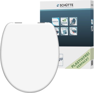 SCHÜTTE, SCHÜTTE WC-Sitz mit Absenkautomatik, Schütte WC-Sitz »WHITE«, Duroplast, mit Absenkautomatik