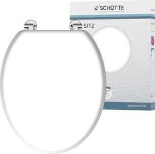SCHÜTTE, SCHÜTTE WC-Sitz »MDF WC- Sitz mit Holzkern«, Schütte WC-Sitz, mit Holzkern, maximale Belastung der Klobrille 150 kg