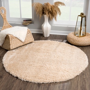 Sanat Hochflor-Teppich »Porto«, rund, 45 mm Höhe, Wohnzimmer, Langflor, Shaggy Teppich