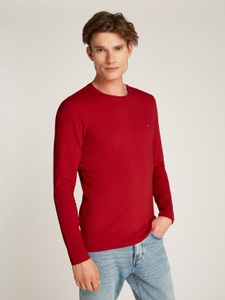 Tommy Hilfiger Langarmshirt »STRETCH SLIM FIT LONG SLEEVE«, aus biologischem Baumwollstretch
