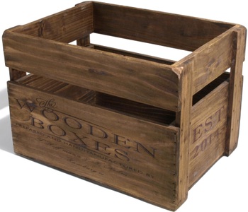 Franz Müller Flechtwaren, Franz Müller Flechtwaren Holzkiste »Vintage«, mit durchgehendem Boden, Franz Müller Flechtwaren Holzkiste »Vintage«, mit durchgehendem Boden