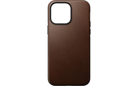 Nomad, Nomad - iPhone 14 Pro Max MagSafe Echtleder Hülle Rugged Case (NM01239185) - Braun, 