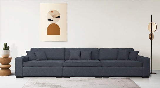 Guido Maria Kretschmer Home&Living, Guido Maria Kretschmer Home&Living 3-Sitzer »Skara XXL«, Lounge-Sofa XXL mit Federkern-Polsterung, in vielen Bezugsvarianten, auch recycelt