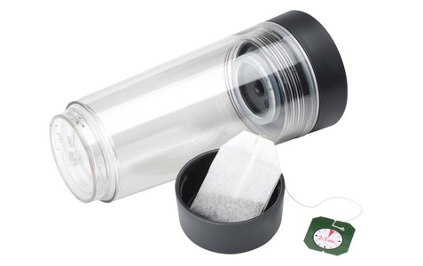 BRABANTIA, Brabantia Thermobecher, Brabantia Thermobecher »Make & Take 360 ml, Dunkelgrau/Transparent«