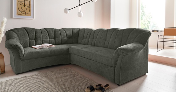 DOMO collection, DOMO collection Ecksofa, DOMO collection Ecksofa »Papenburg B/T/H: 242/190/84 cm L-Form«, wahlweise mit Bettfunktion, Langer Schenkel links oder rechts