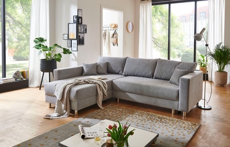 INOSIGN, INOSIGN Ecksofa »Anela«, inklusive Bettfunktion, praktischem Bettkasten, loser Zier- und Rückenkissen, INOSIGN Ecksofa »Anela L-Form«, inklusive Bettfunktion, Bettkasten, loser Zier- und Rückenkissen