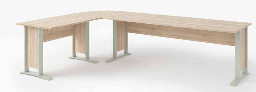BEGA OFFICE, BEGA OFFICE Eckschreibtisch »weiss oder Eiche Sonoma Nachbildung, Home Office-Winkelschreibtisch«, BEGA OFFICE Eckschreibtisch »weiss oder Eiche Sonoma Nachbildung, Home Office-Winkelschreibtisch«