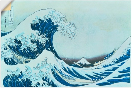 Artland, Artland Wandbild »Die grosse Welle von Kanagawa. 1831«, Artland Wandbild »Die grosse Welle von Kanagawa. 1831«, Gewässer, (1 St.), als Alubild, Outdoorbild, Leinwandbild, Poster, Wandaufkleber