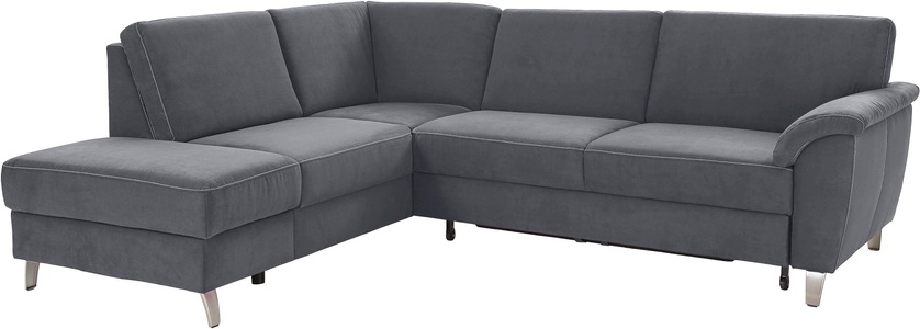 SIT&MORE, sit&more Ecksofa, sit&more Ecksofa »Texel L-Form«, mit Federkern, wahlweise mit Bettfunktion und Bettkasten