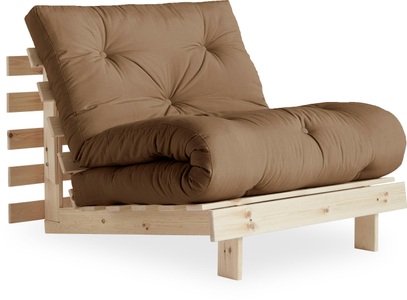 Karup Design, Karup Design ROOTS Futonsessel Gestell und Stofffarbe auswählbar, Karup Design Schlafsofa »Roots 90 Schlafsofa, Gästebett, Sofa mit Futonmatratze«, Inkl. Futonmatratze, Liegefläche 90x200 cm, FSC® zertifizierte Kiefer