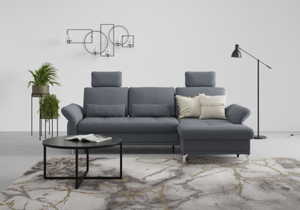 INOSIGN, INOSIGN Ecksofa »Palm Beach«, Federkern, mit Sitztiefenverstellung, wahlweise mit Bettfunktion, Bettkasten und Armteilverstellung, INOSIGN Ecksofa »Palm Beach L-Form«, Federkern, mit Sitztiefenverstellung, wahlweise mit Bettfunktion