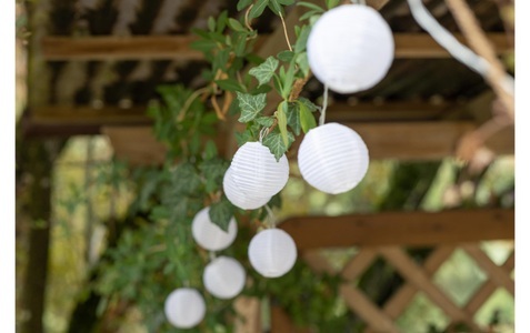 CoCon, COCON Lichterkette LED Solar, Weiss, Cocon LED-Lichterkette »LED Solar Weiss«, 10 St.-flammig
