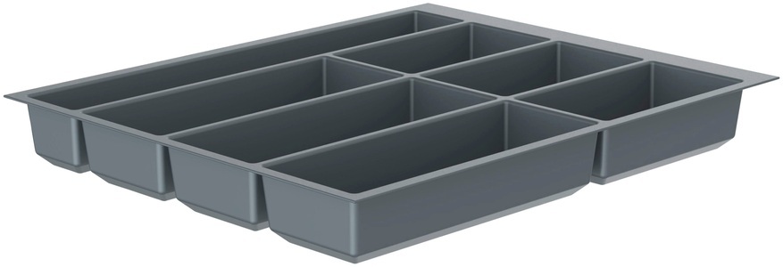 Eyckhaus kitchen & cooking, EYCKHAUS KITCHEN & COOKING Besteckeinsatz »Move«, Schütte Besteckeinsatz »Move«, 392 x 473,5 mm, für Korpusbreite 50 cm, Silberfarben