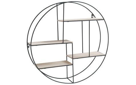 Boltze, BOLTZE Wandregal »Takita Ø 51 cm«, 