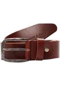 JACK & JONES, Jack & Jones Klassischer Ledergürtel, Jack & Jones - Schmaler Kunstledergürtel, verstellbar, für Herren, Braun, Größe 105