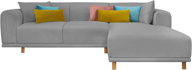 ANDAS, andas Ecksofa »Maroon«, in skandinavischem Design, mit losen Kissen, GOODproduct Ecksofa »Maroon L-Form« in skandinavischem Design, mit losen Kissen