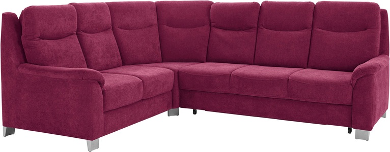 SIT&MORE, sit&more Ecksofa, sit&more Ecksofa »Boccaccio L-Form«, mit Federkern und Kopfteilverstellung, wahlweise mit Bettfunktion
