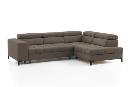 exxpo - sofa fashion, exxpo - sofa fashion Ecksofa, Steppung im Sitzbereich, Wahlweise mit Bettfunktion und Bettkasten, inklusive 5 verstellbaren Kopfstützen, exxpo - sofa fashion Ecksofa »Bocco, hochwertige Verarbeitung, toller Sitzkomfort, bequem, L-Form«, wahlweise mit Bettfunktion u. Bettkasten, inkl. Kopfteilverstellung
