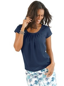 Alessa W. Blusenshirt aus fliessendem Georgette-Stoff