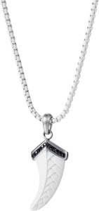 FIRETTI, Firetti Kette mit Anhänger »Schmuck Geschenk Edelstahl Halsschmuck Halskette Teeth Zahn«, mit Zirkonia (synth.), Firetti Kette mit Anhänger »Schmuck Geschenk Edelstahl Halsschmuck Halskette Teeth Zahn«, mit Zirkonia (synth.)
