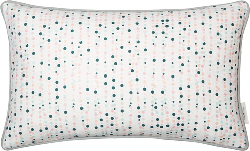 Tom Tailor, TOM TAILOR Kissenhülle »Dottylines«, (1 St.), mit farbigem Rundumkeder, Tom Tailor Zierkissenbezug Dotty Lines