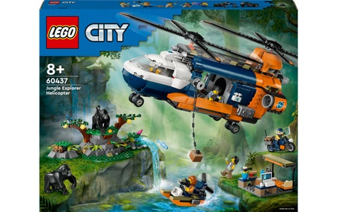 LEGO, 60437 Dschungelforscher-Hubschrauber Multicolor, 60437 City Dschungelforscher-Hubschrauber, Konstruktionsspielzeug