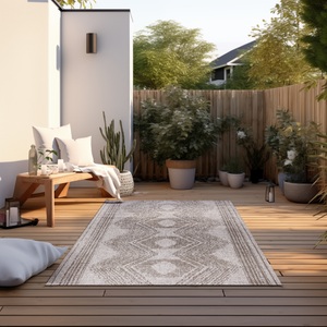 ELLE DECORATION, ELLE DECORATION Teppich »Merge, In- und Outdoor«, rechteckig, Flachgewebe, In-& Outdoor, Modern, Wendeteppich, Balkon, Wohnzimmer, ELLE DECORATION Teppich »Merge Wendeteppich«, rechteckig, 5 mm Höhe, Flachgewebe, In-& Outdoor, Modern, beidseitig, Balkon, Wohnzimmer