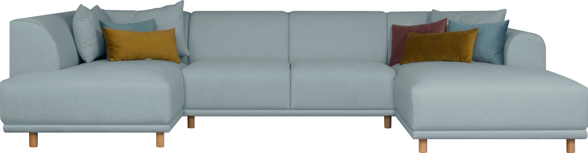 andas Wohnlandschaft »Maroon«, in skandinavischem Design, mit losen Kissen